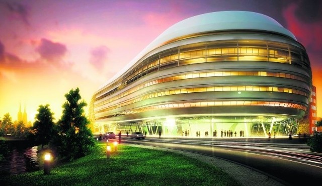 Inwestorzy walczą, by futurystyczny budynek stanął między pl. Dominikańskim a Pocztą Główną przed czerwcem 2012 roku