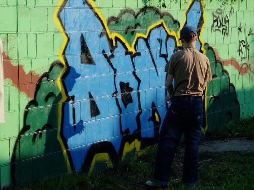 Jam Graffiti w Kozienicach. | Fot. Mateusz Pułkowski.