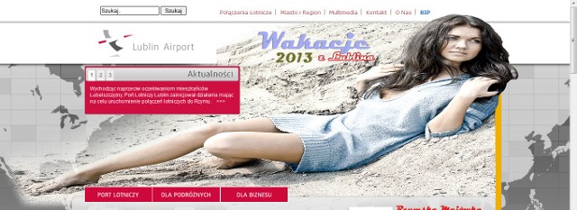 Nowa strona Lotniska Lublin wzbudza kontrowersje wśród Internautów