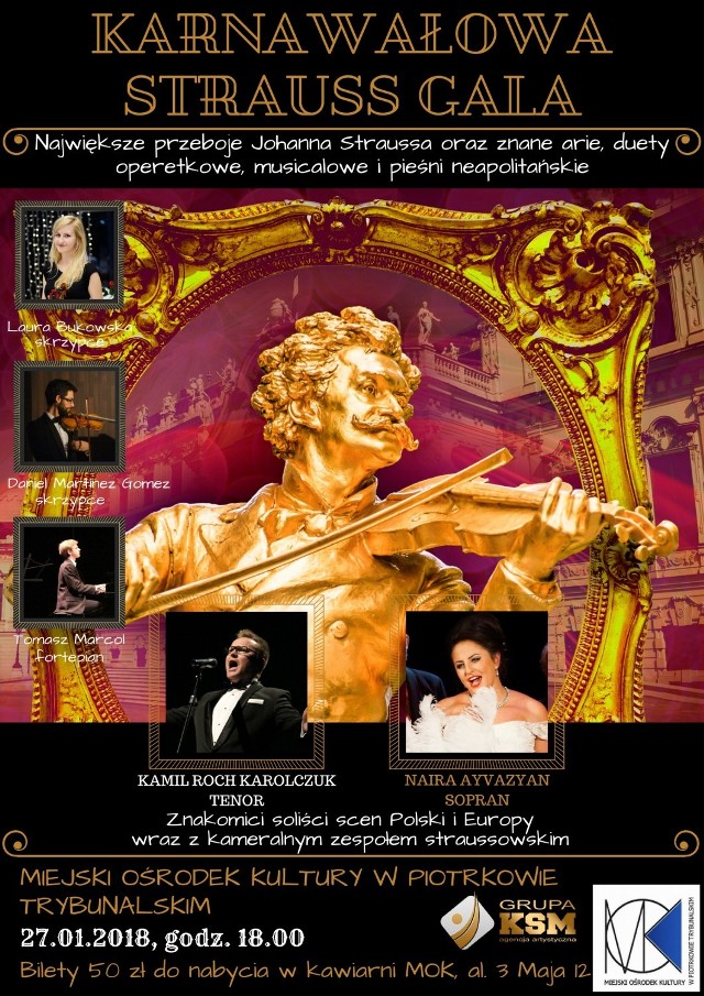 Koncert utworów Straussa w Piotrkowie