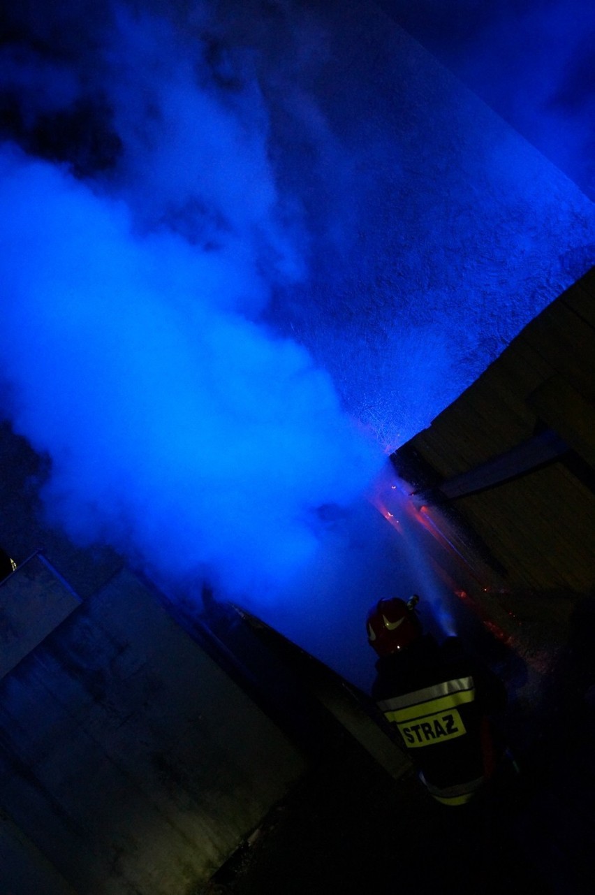 Pożar na ulicy Wielkopolskiej w Krotoszynie