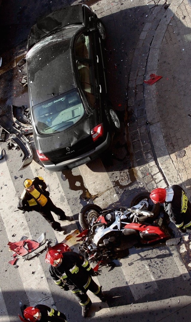 Wypadek na motocyklu najczęściej kończy się śmiercią