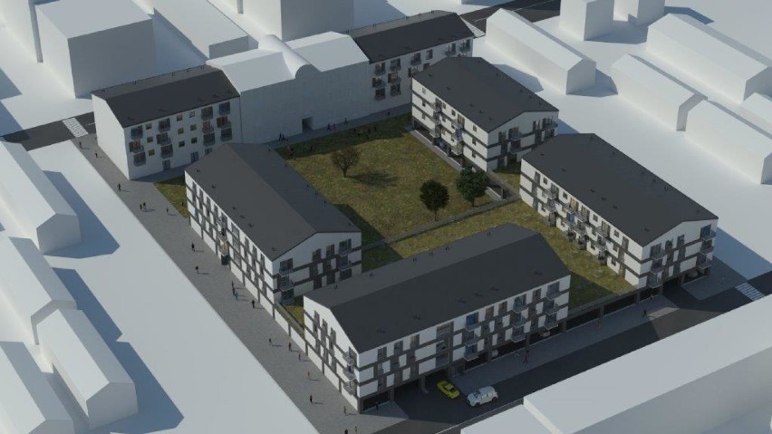 Mieszkanie Plus Tomaszów: Ogłoszony przetarg na budowę mieszkań przy ul. Barlickiego [ZDJĘCIA]