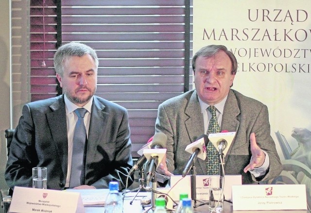 Rezygnację Pietrasa (z prawej) w jego obecności obwieścił wczoraj marszałek Marek Woźniak