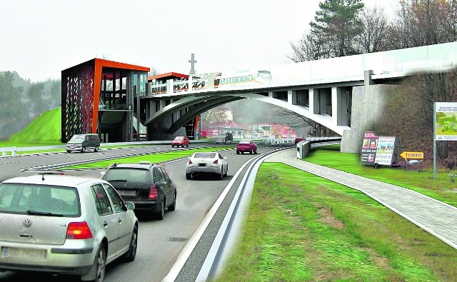 Wersja z budową mostu łukowego. Zdaniem urzędników jest bardziej praktyczna