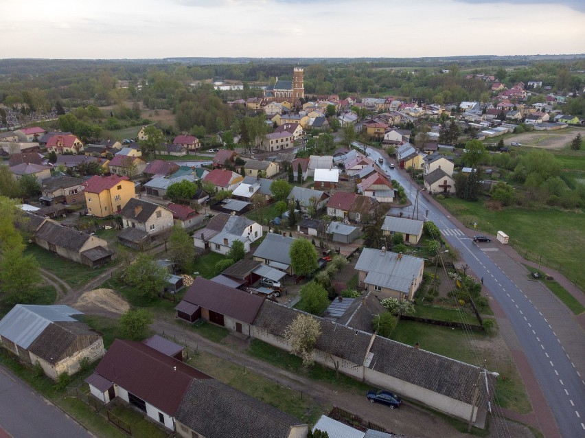 Chodel na zdjęciach wykonanych za pomocą drona