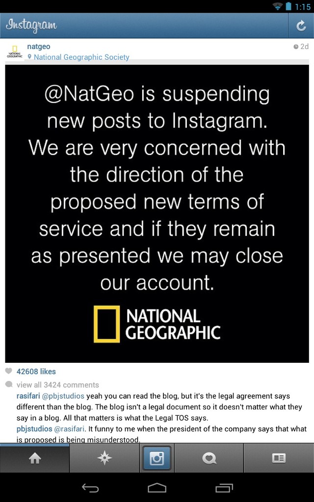 National Geografic grozi odejściem z Instagramu