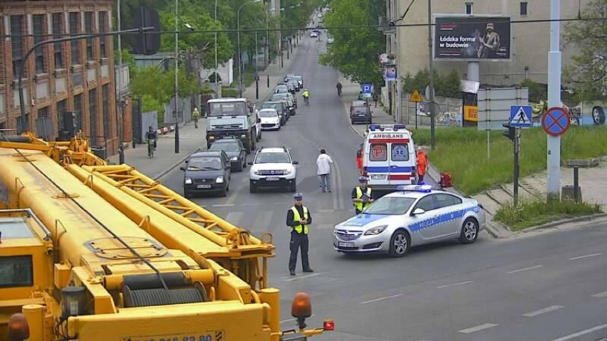 Kierowca zmarł podczas jazdy na Wólczańskiej w Łodzi [FOTO]