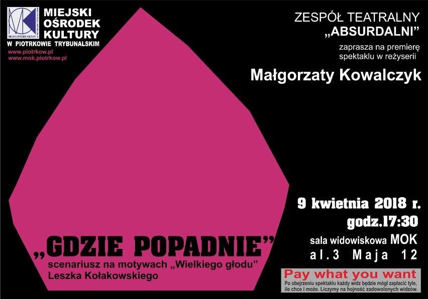 Wielka premiera zespołów teatralnych działających w Miejskim...