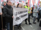 "Jesteśmy wkurzeni!". Protest Solidarności pod Urzędem Wojewódzkim w Lublinie