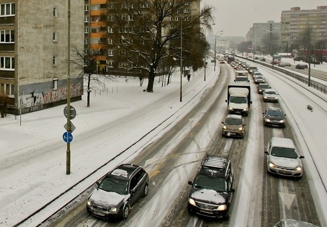 Śnieg na drogach