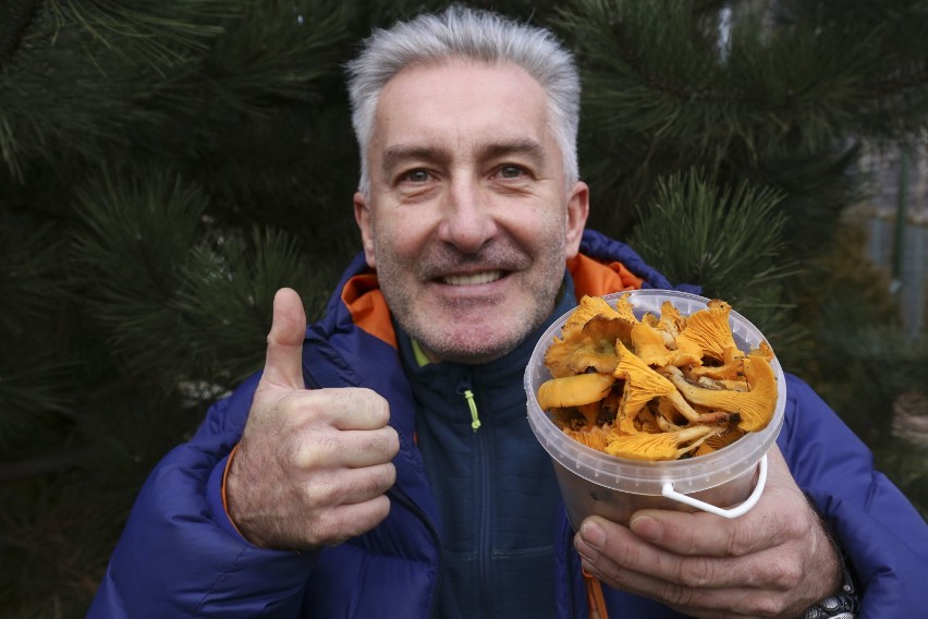 Marek Romanowski zbiera kurki w styczniu