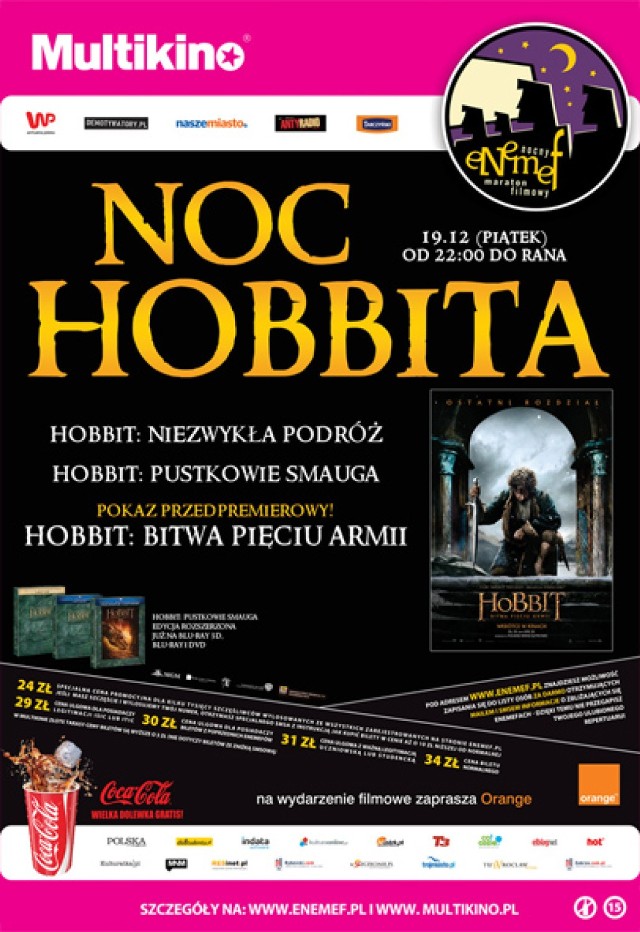 Enemef Noc Hobbita  odbędzie się 19 grudnia.