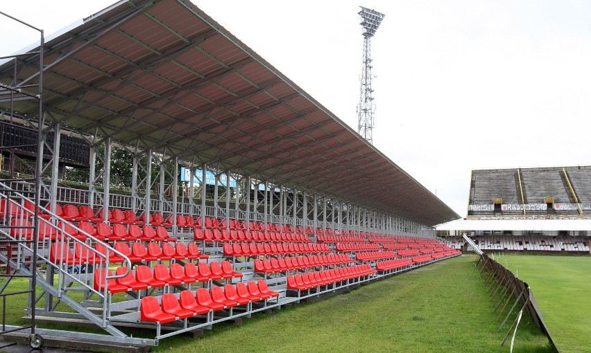 Nowa trybuna na stadionie ŁKS-u prawie gotowa