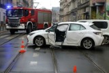 Wrocław. Jedna osoba ranna w wypadku samochodów na Nadodrzu [ZOBACZ ZDJĘCIA]