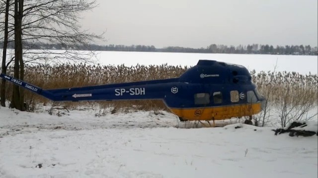 Zatopili helikopter w Jeziorze Białym
