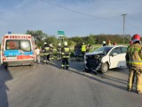 Wypadek na drodze między Żarnowicą Dużą a Polichnem ZDJĘCIA