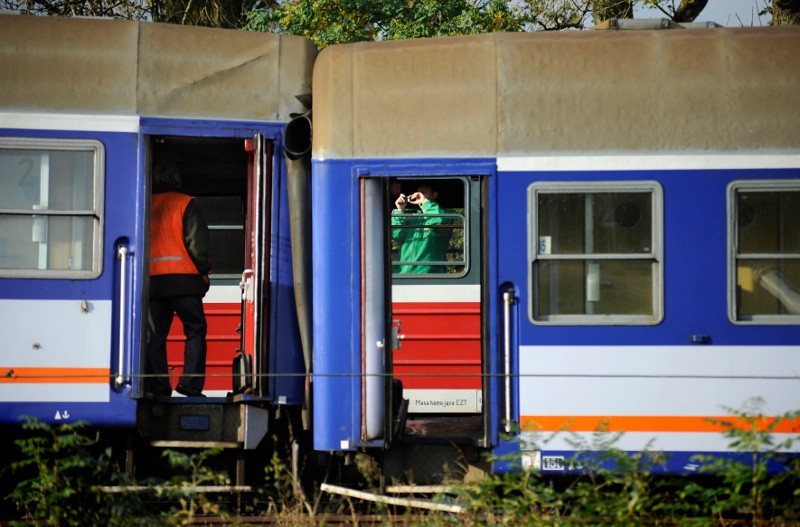 Kompletnie pijany maszynista wykoleił pociąg (zdjęcia)