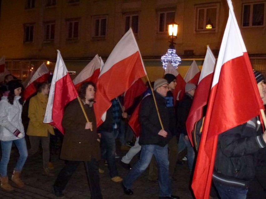 Gniezno: marsz na rocznicę stanu wojennego