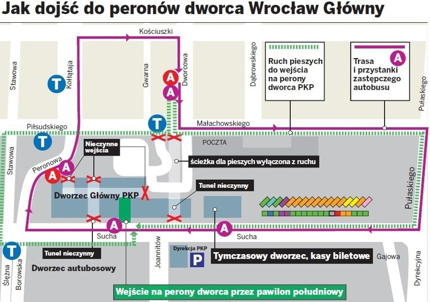 Wrocław: Tunel pod Dworcem Głównym zamknięty (FILM i ZDJĘCIA)