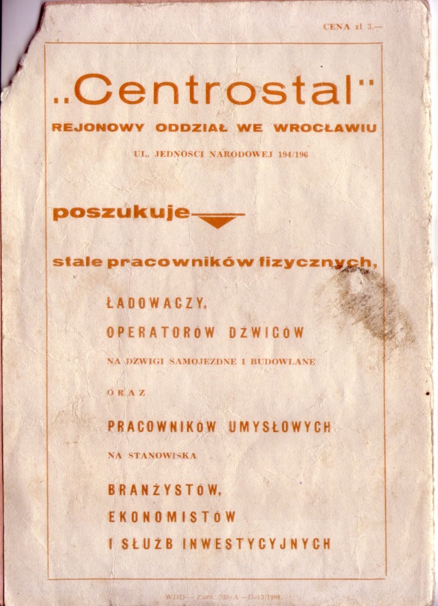 Wygrzebane z szuflady: Programy meczów Śląska z lat 60. (ZOBACZ KONIECZNIE)