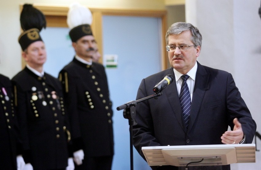 Prezydent Komorowski na Barbórce w Bogdance (ZDJĘCIA)