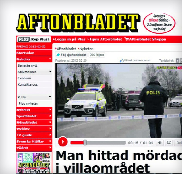 Sprawą śmierci Polaka zainteresowały się szwedzkie serwisy internetowe