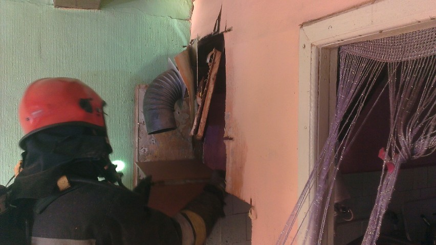 Pożar w mieszkaniu przy ul. Złotej