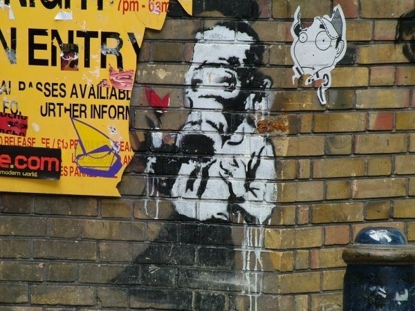 Jedna z jego prac w londyńskim Brick Lane