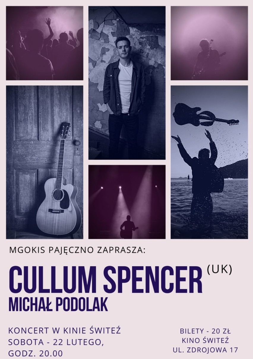 Brytyjczyk Callum Spencer zagra koncert w Pajęcznie