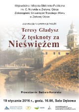 "Z tęsknoty za Nieświeżem" - promocja książki Teresy Gładysz w Bibliotece Norwida
