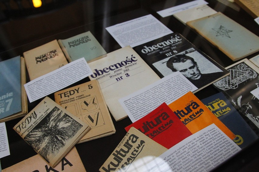 Wystawa Zakazane inicjatywy wydawnicze 1977 - 1989.