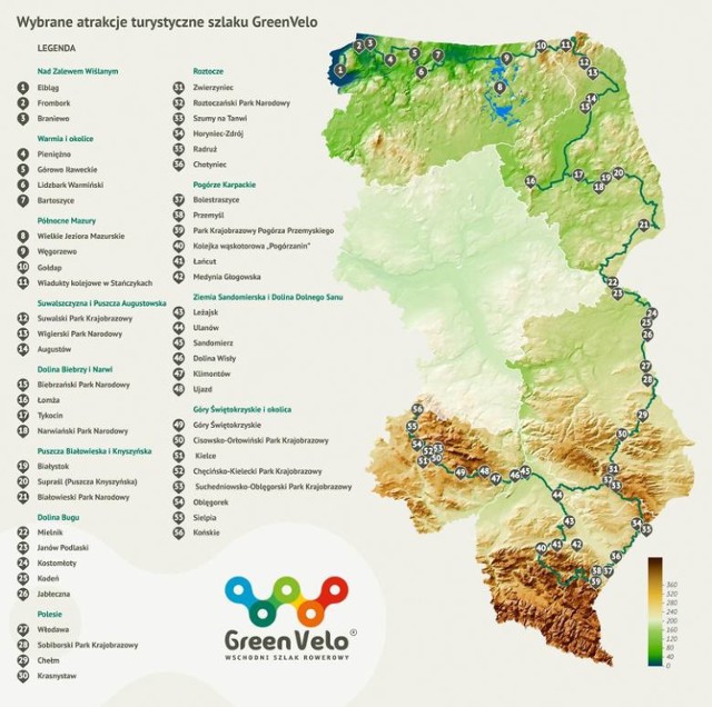 Wschodni Szlak Rowerowy Green Velo wiedzie przez pięć województw