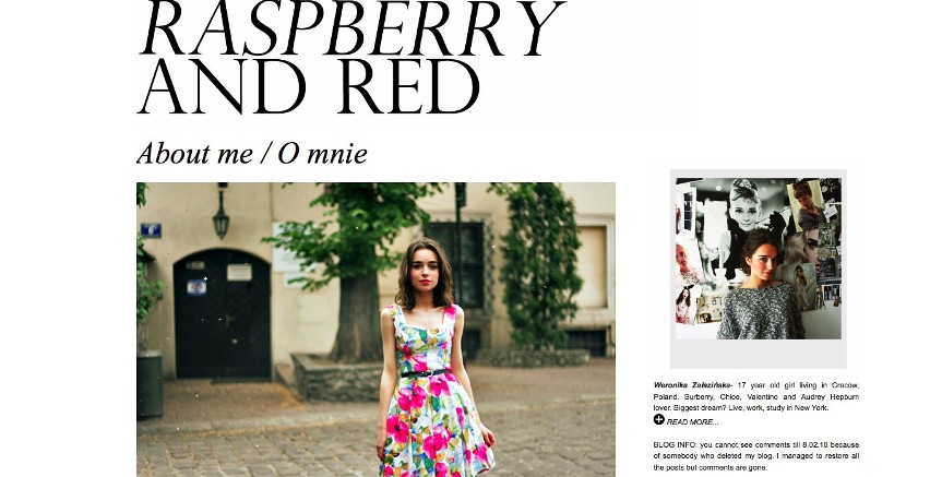 "Raspberry and Red": Weronika Załazińska, 17 lat, Kraków -...