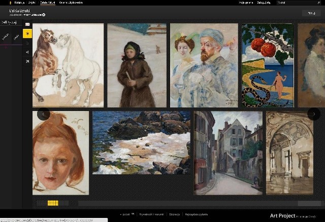 Dzieła znajdujące się w zasobach Muzeum Sztuki w Łodzi można oglądać w internecie w Google Art Project.