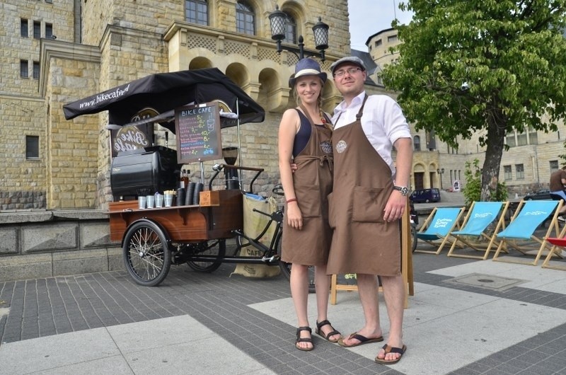 Poznań: Bike Cafe - pierwsza w kraju mobilna kawiarnia na kołach roweru 
