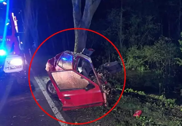 Śmiertelny wypadek 25-letniego kierowcy skody na drodze wojewódzkiej nr 487 pod Gorzowem Śląskim.