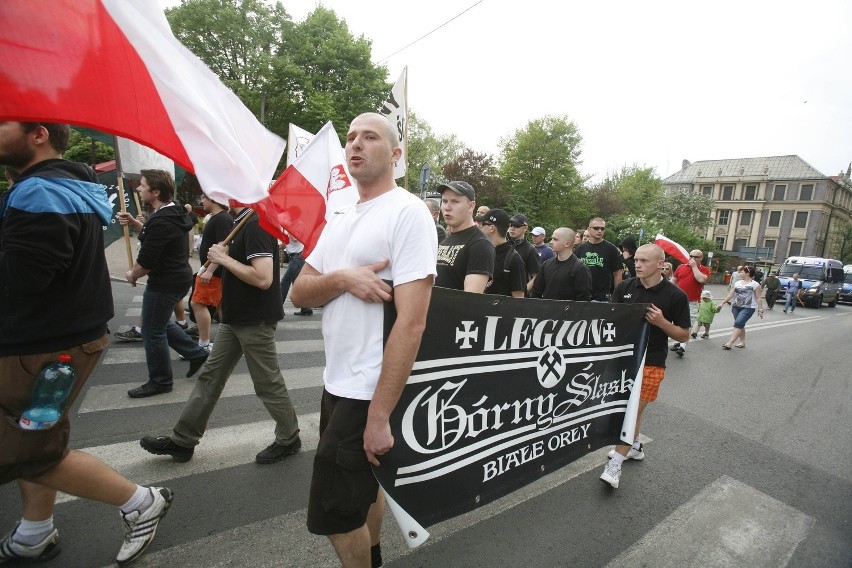 Marsz Powstańców Śląskich w Katowicach