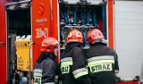 Pożar sadzy w kominie w domu jednorodzinnym w Sycowie 
