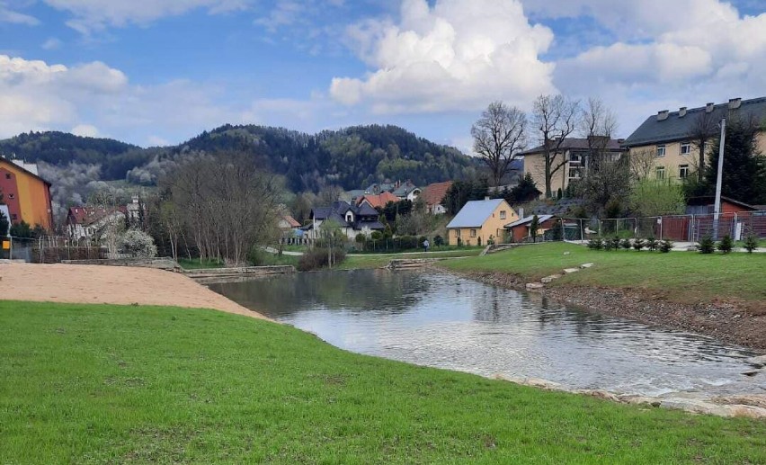 Krynica-Zdrój. Z plaży nad Czarnym Potokiem będzie można korzystać od czerwca