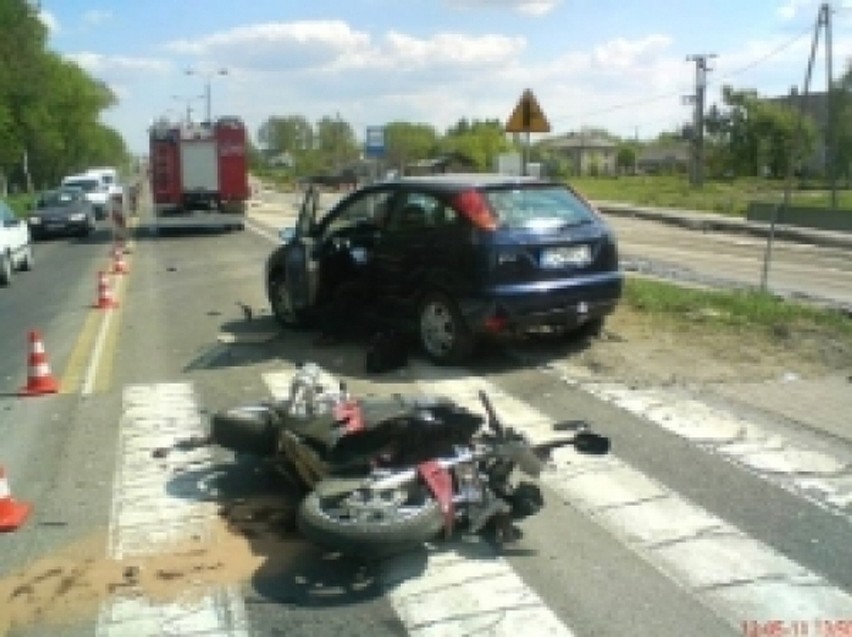 Wierzchowiska I: Zderzenie czołowe motocyklisty z fordem