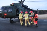 Tomaszów Lubelski. Chore dzieci z Ukrainy przetransportowano helikopterem. Zobacz zdjęcia i wideo 