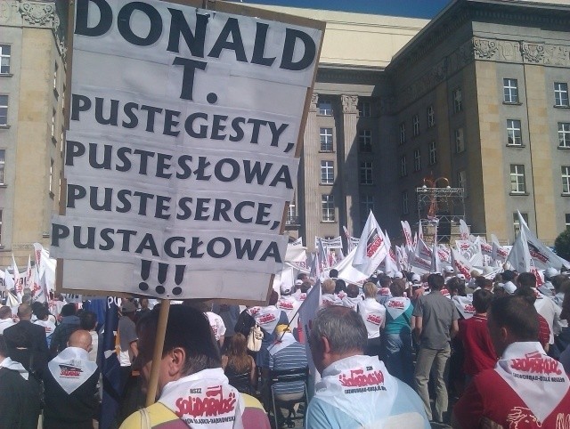 Manifestacja Solidarności w Katowicach 25 maja 2011