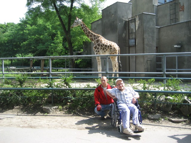 Łukasz Maranda z problemami zwiedzał łódzkie zoo