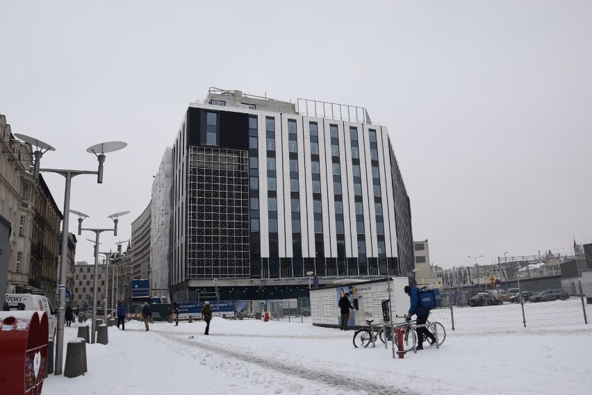 Budowa hotelu Mercure przy Młyńskiej w Katowicach