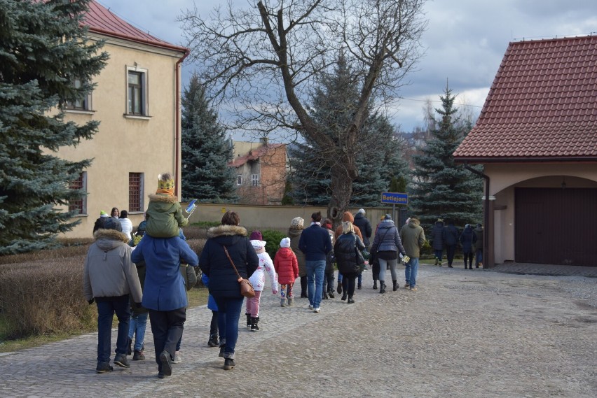 Tarnów. Duże zainteresowanie żywą szopką przy klasztorze ojców Bernardynów w Tarnowie. To już ostatni dzień kiedy można oglądać zwierzątka