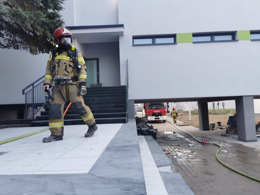 Pożar w szkole w Siemianowicach Śląskich. Ewakuowano cały obiekt
