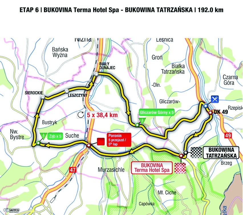Tour de Pologne 2013. Będą ogromne utrudnienia na drogach Podhala