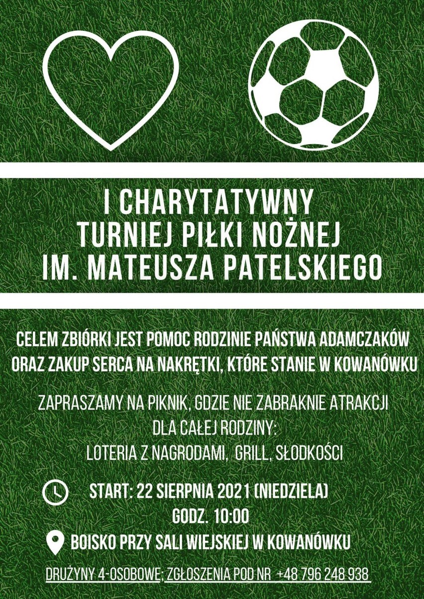 Pomagamy na sportowo! Pierwszy charytatywny turniej piłki nożnej im. Mateusza Patelskiego