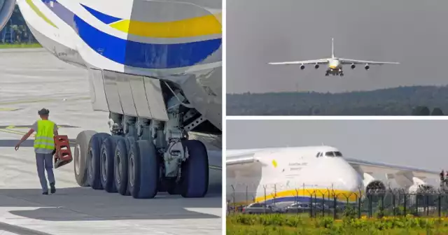 Jeden z największych samolotów na świecie Antonow An-124 Rusłan ukraińskiej linii lotniczej Antonov Airlines wylądował 3 maja na lotnisku w Pyrzowicach. Zobacz ZDJĘCIA >>>